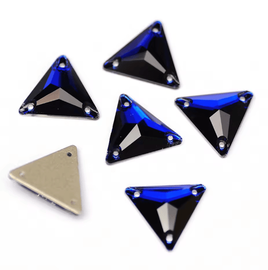 Premium Ultra Glass Indigo Triangles - Dazzle Me Dancewear