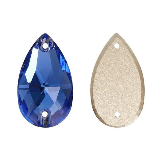 Premium Ultra Glass Light Sapphire Tear Drops - Dazzle Me Dancewear