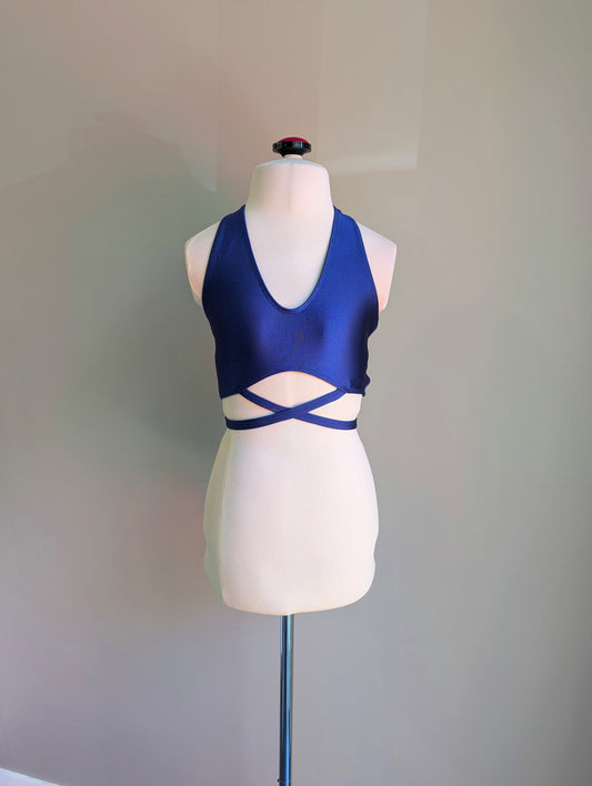 Saya Crop - Navy - Dazzle Me Dancewear