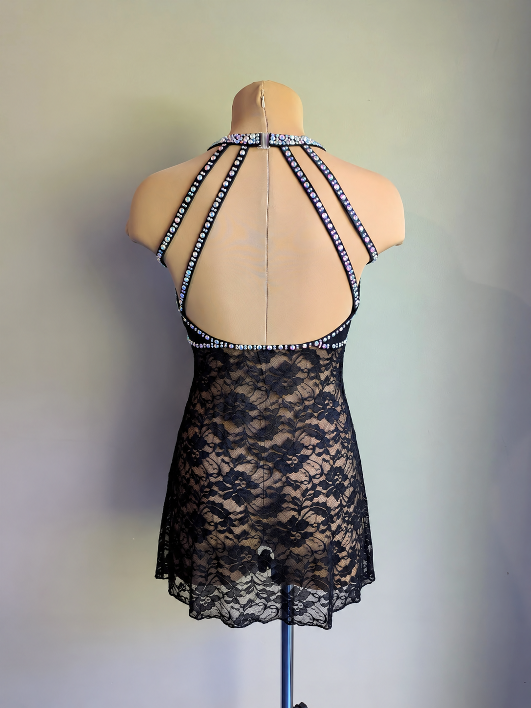 Black Silhouette 2.0 Slip Dress Briefs Not Included - Barely There Dazzling by DMDC 