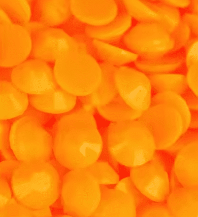 Solid Orange Jelly Resin Rhinestones & Flatbacks