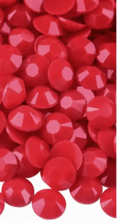 Solid Siam Jelly Resin Rhinestones & Flatbacks