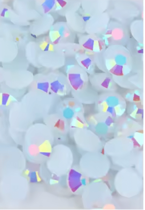 White AB Jelly Rhinestones & Flatbacks