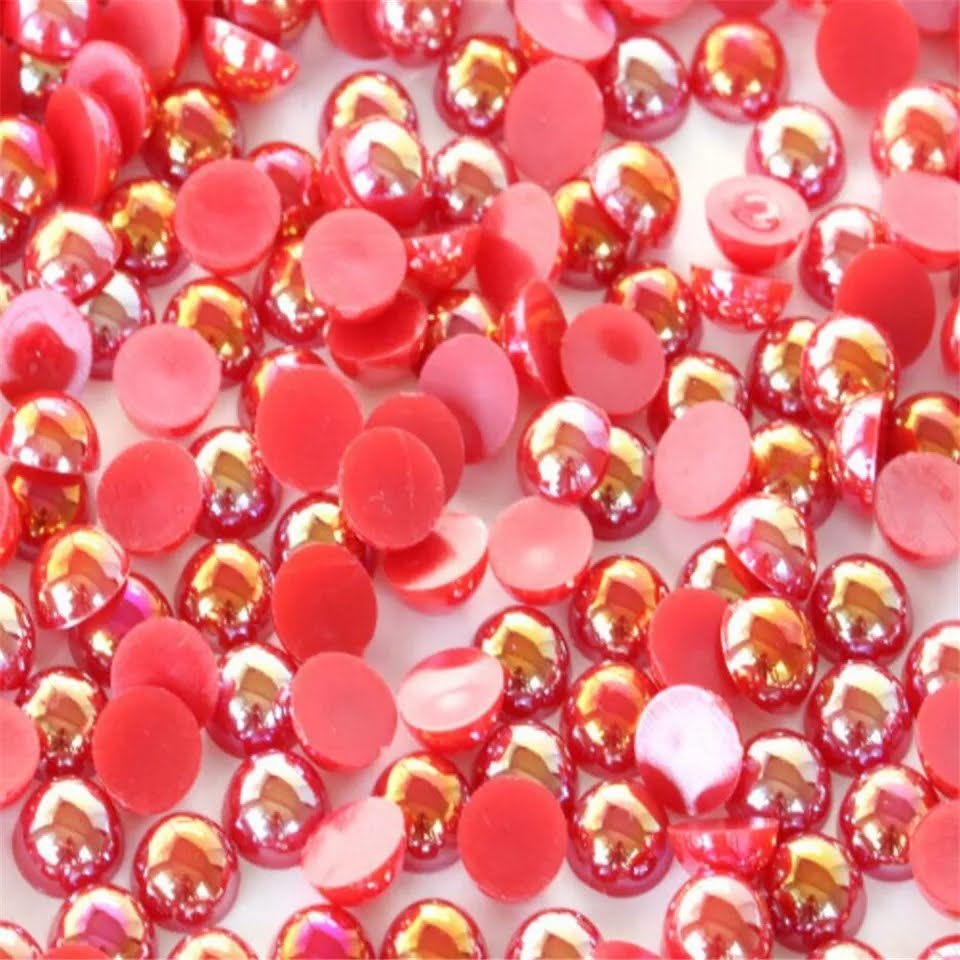AB Red Flatback Pearls - Dazzle Me Dancewear