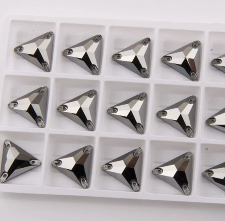 Premium Ultra Glass Jet Hematite Triangle – Dazzle Me Dancewear