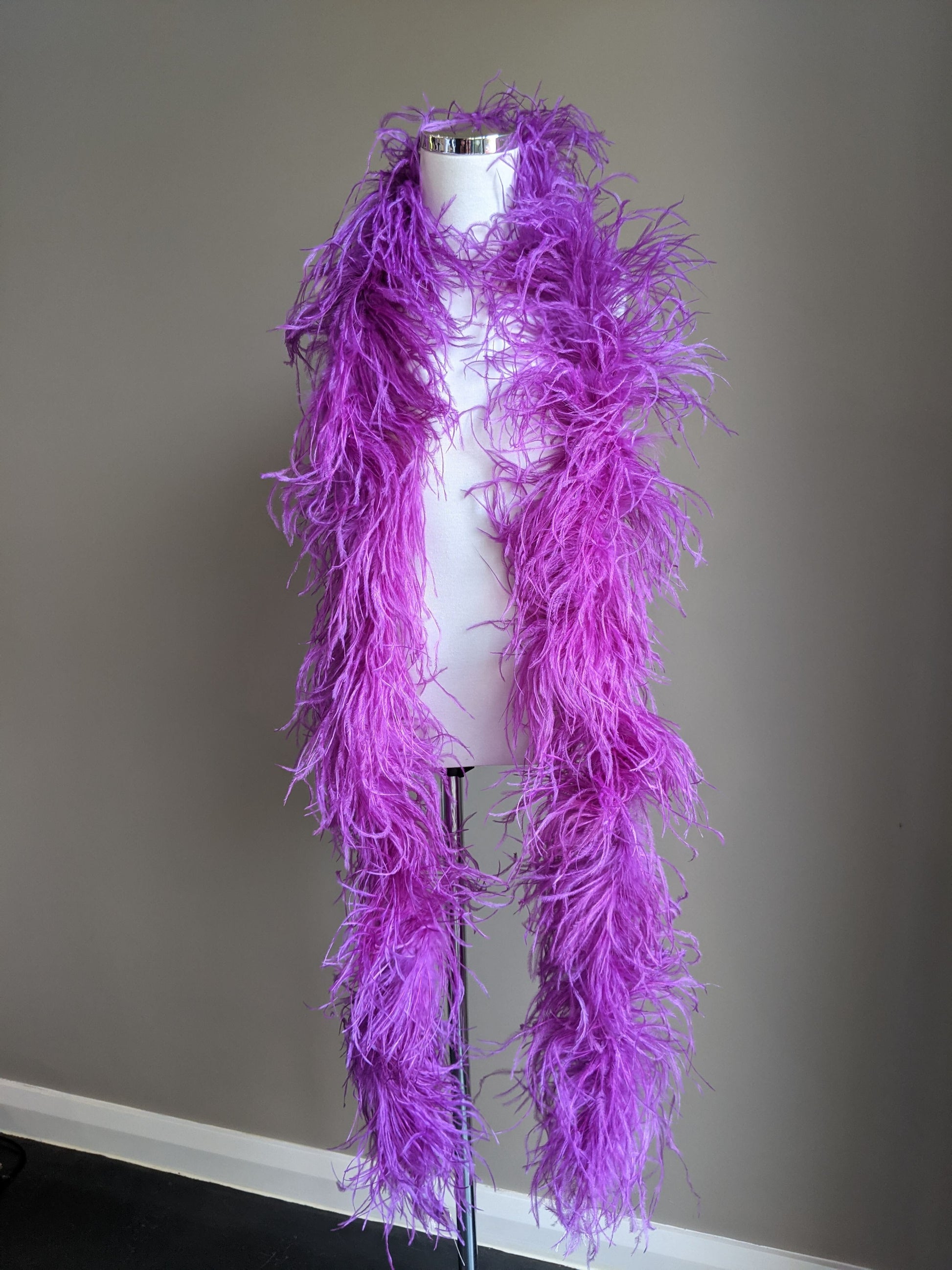 Ostrich Feather Boa 6ply - Bright Purple - Dazzle Me Dancewear
