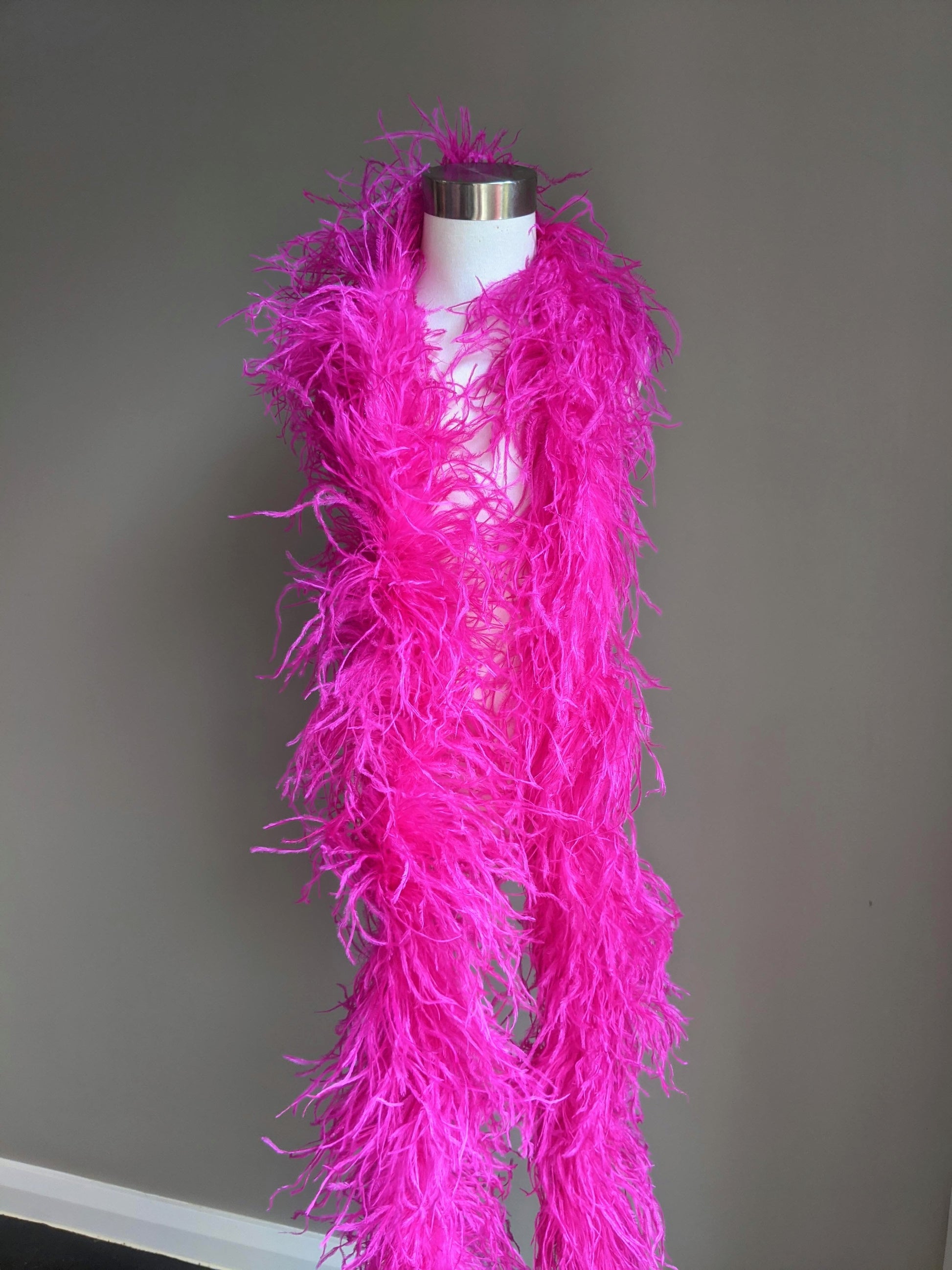 Ostrich Feather Boa 6ply - Hot Pink - Dazzle Me Dancewear